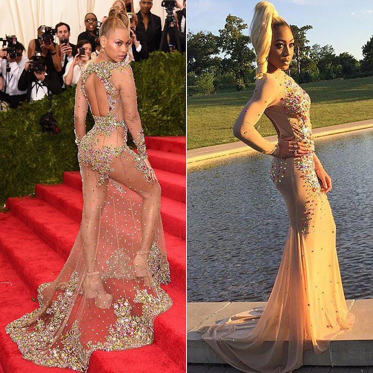 Beyonce Inspired Celebrity See Through Sexy Rhinestone Long Sleeve Prom Dresses, PD0520