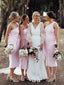 Newest One-shoulder Knee Length Bridesmaid Dresses Online,SFWG00386