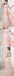 Most Popular Junior Half Sleeve Top Seen-Through Lace Prom Dress Blush Pink Long Bridesmaid Dresses, WG27