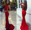 High Neck Simple Design Jersey Mermaid Long Prom Dresses, Affordable Chic Prom Dresses, PD0317