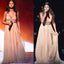 Selena Gomez Inspired Sexy V-neck Long A-line Side Slit Chiffon Prom Dresses, PD0563