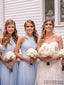 A-Line Floor-lrngth Sleeveless Bridesmaid Dresses With Pleats, BD1048