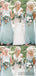 A-line Floor-length Bateau Sleeveless Mint Tulle Long Bridesmaid Dresses, BD1053