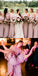 Halter Sheath Floor-length Sleeveless Cheap Simple Bridesmaid Dresses, BD1046