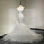 Sweetheart Lace Sexy Mermaid Lace Up Tulle Wedding Party Dresses, WD0028