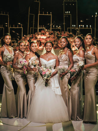 Mismatched Mermaid Floor-length Cheap Bridesmaid Dresses,SFWG00358