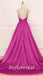 Sexy Soft Satin Spaghetti Straps V-Neck Sleeveless Backless A-Line Long Prom Dresses,PD0769