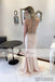 Lovely Rhinestone Beaded Long Mermaid Prom Dresses, See Through Prom Dresses, PD0444
