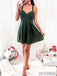 A-line Spaghetti Straps Backless Short Chiffon Homecoming Dress, HD0140