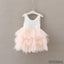 Scoop Neckline Lace Top Tulle Popular Tulle Flower Girl Dresses, Cheap Little Girl Dresses,  FG018