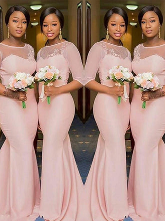 Mermaid Sweetheart Simple Floor-length Cheap Bridesmaid Dresses,SFWG00360