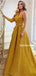 Gorgerous One-shoulder A-line Satin Long Prom Dresses,SFPD0150