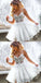 A-line Spaghetti Straps Lace Appliques Top Short Homecoming Dress, HD0147