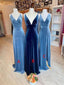 Mismatched Velvet Sleeveless A-line Floor Length Long Bridesmaid Dresses, SFWG00418