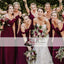 Off Shoulder Bridesmaid Dresses, A-line Bridesmaid Dresses, Long Bridesmaid Dresses, PD0504