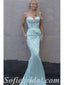 Sexy Shiny Sequin Sweetheart V-Neck Sleeveless Side Slit Mermaid Long Prom Dresses,SFPD0604