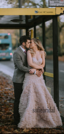 Cheap Straight Lace A-line Long Wedding Dresses Online,SFWD0029