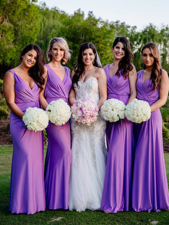 Sexy V-neck Mermaid Cheap Bridesmaid Dresses Online,SFWG00374