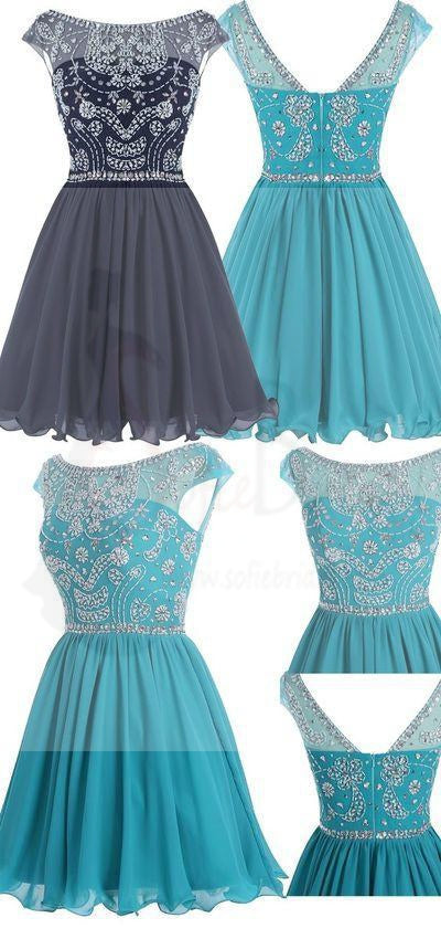 Short V-back Junior Homecoming Dresses, Popular Graduation Sweet 16 Dress