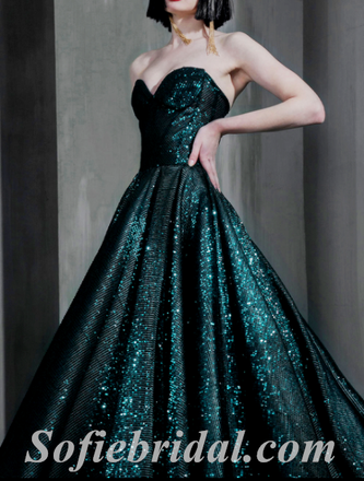 Sexy Charming Special Fabric Sweetheart V-Neck A-Line Long Prom Dresses,SFPD0435