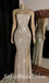 Sexy Sequin Spaghetti Straps Sleeveless Lace Up Back Side Slit Mermaid Long Prom Dresses,SFPD0524