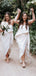 Newest Strapless Belt Chiffon Pleats Bridesmaid Dresses With Split,, BD1108