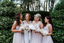 A-line V-neck Sleeveless Pleats Chiffon Bridesmaid Dresses With Split, BD1109