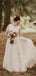A-line Halter Sleeveless Lace Top Long Tulle Wedding Dresses, WD0507