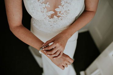 Mermaid V-neck Sleeveless Lace Beading Wedding Dresses, WD0510