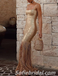 Sexy Specail fabric Spaghetti Straps Sheath Prom Dresses With Tassel,SFPD0231