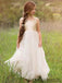 A-line Backless Floor-length Sequins Top Flower Girl Dresses, FG094
