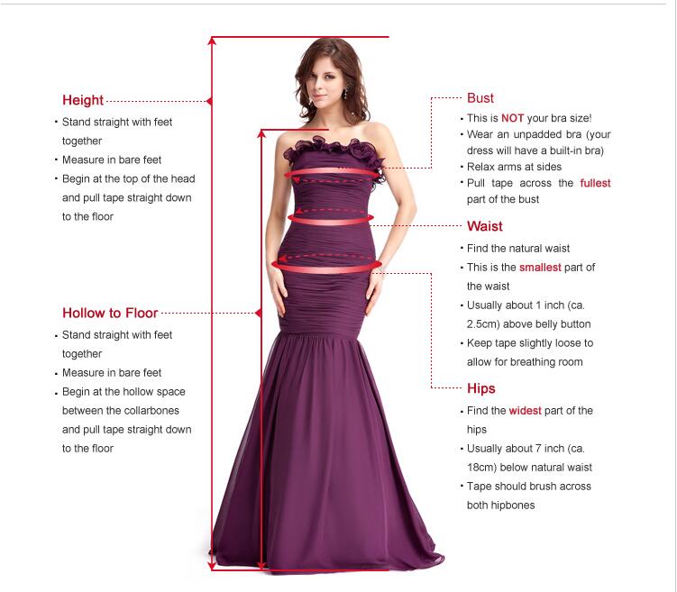 A-line Spaghettie Straps V-neck Backless Prom Dresses With Pockets, PD0112