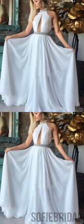 Halter Prom Dresses, Beaded Prom Dresses, Sexy A-line Prom Dresses, Prom Dresses, PD0678