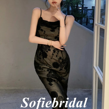 Sexy Spaghetti Straps Sleeveless Short Prom Dresses/Homecoming Dresses With Split,HD0218