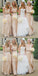 V-Neck Chiffon Bridesmaid Dresses, Long Bridesmaid Dresses, Cheap Bridesmaid Dresses, WG102