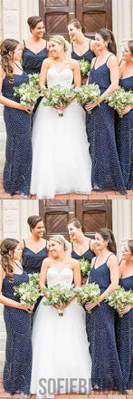 Navy Bridesmaid Dresses, Special Wedding Party Dresses, Cheap Bridesmaid Dresses, PD0424