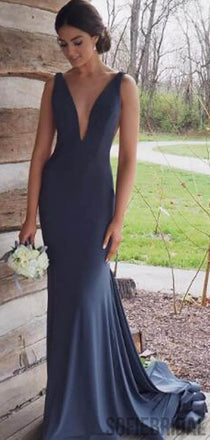 V-neck Long Mermaid Prom/Bridesmaid Dresses, PD0809