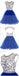 Sexy Open back Royal Blue Short Tulle homecoming prom dresses, CM0008