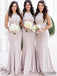 Sheath Sleeveless Cheap Simple Long Bridesmaid Dresses, BD1026