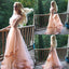 Popular Two Pieces Beaded Organza Long Prom Dresses, PD0236