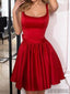 Red Straps Cheap 2018 Homecoming Dresses Under 100, CM408