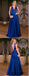Royal Blue Satin Prom Dresses, A-line Prom Dresses, Cheap Prom Dresses, Prom Dresses, PD0632